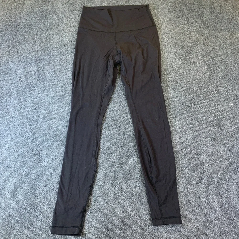 Lululemon High Rise Leggings Womens 6 Black Activewear Yoga Tights 28 Inseam